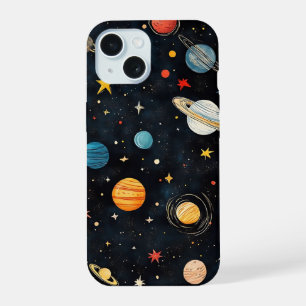 Patrón de planetas espaciales lindos