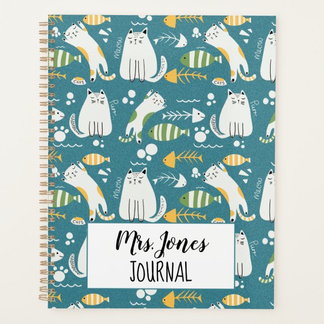 Patrón de planificador de maestro de gato (Anverso)