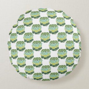Patrón de planta verde suculento Boho Almohada red