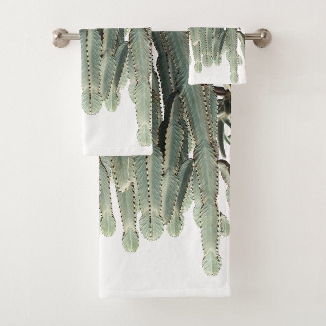 Patrón de plantas de cactus verdes pálidas (In situ)