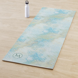 Patrón de playa monograma Yoga Mat