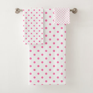 Patrón de polkadots rosados
