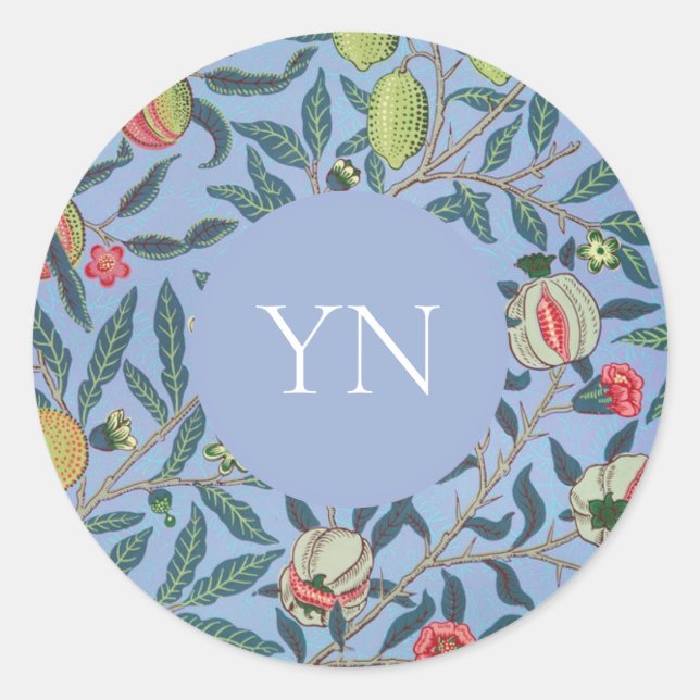 PATRÓN DE POMEGRANACIÓN DE SELLO PARA SOBRES WILLI (Anverso)