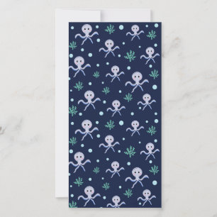 Patrón de pulpo bajo el mar