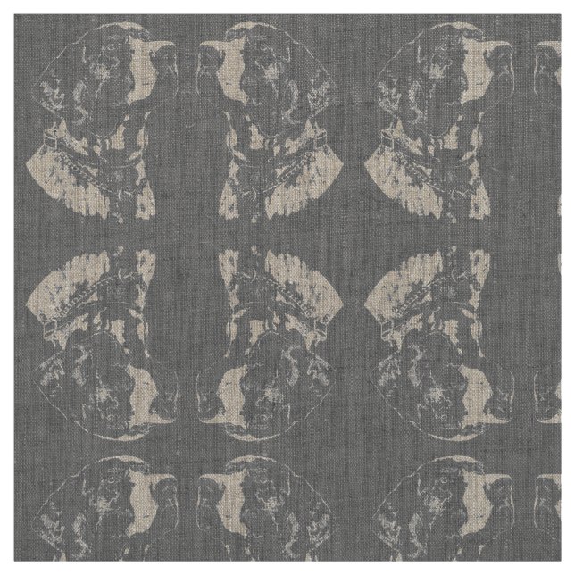 Patrón de punteros de tela de perro de puntero ale (Retal)