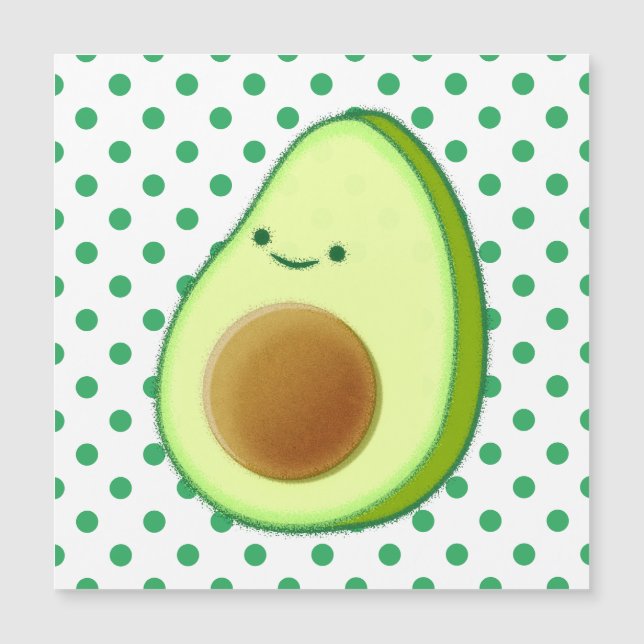 Patrón de punto verde de dibujo de aguacate corto (Anverso)