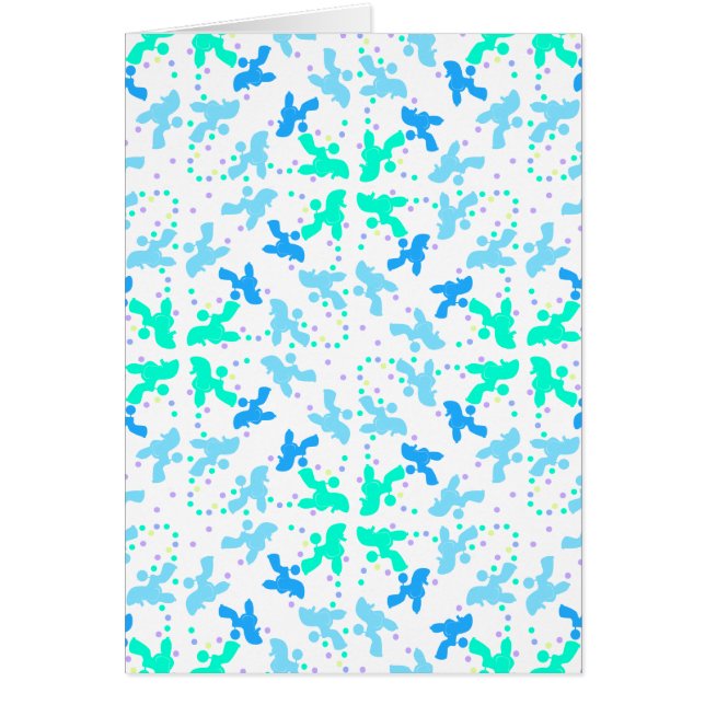 Patrón de puntos azules de Poodle (Frente)