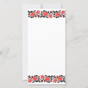 Patrón de puntos cruzados de Rosas rojos y negros