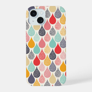 Patrón de puntos de arte pop Raindrop