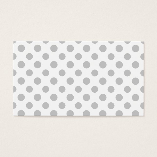 Patrón de puntos de polka blanco gris (Frente)