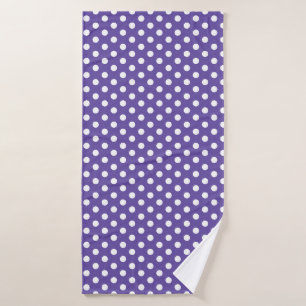 Patrón de puntos de polka blanco ultravioleta