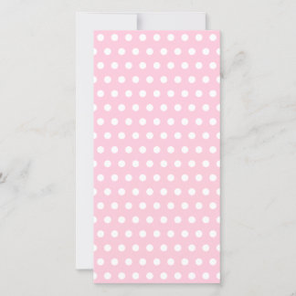 Patrón de puntos de polka rosa y blanco.