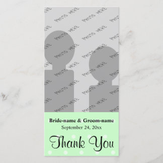 Patrón de puntos de polka verde de menta. Tarjetas