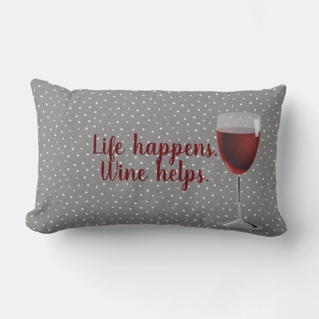 patrón de puntos pin con almohada lumbar de vidrio (Anverso)
