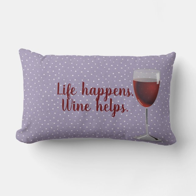 patrón de puntos pin con almohada lumbar de vidrio (Anverso)