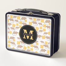 Patrón de queso de roedor de ratón lindo