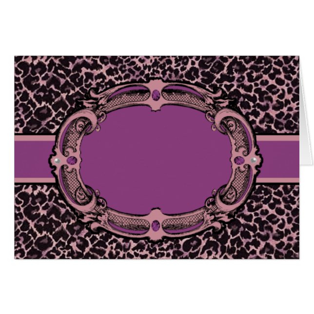 Patrón de queso Etiqueta rosa y púrpura (Anverso (Horizontal))