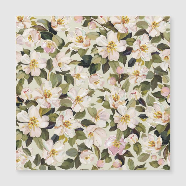 Patrón de ramas de árbol de fletamento primaveral (Anverso)