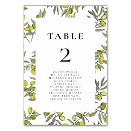 Patrón de ramas de oliva boda tarjetas gráficas
