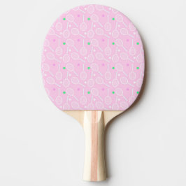 Patrón de raqueta de tenis Pink