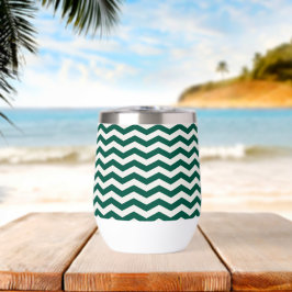 Patrón de raya zig zag Chevron Verde Turquesa