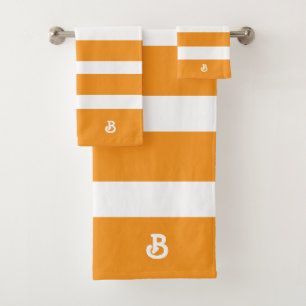 Patrón de rayas blancas y Naranja personalizado