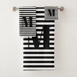 Patrón de rayas blancas y negras monocasco moderno