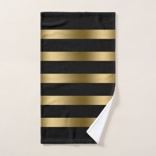 Patrón de rayas de negro y oro