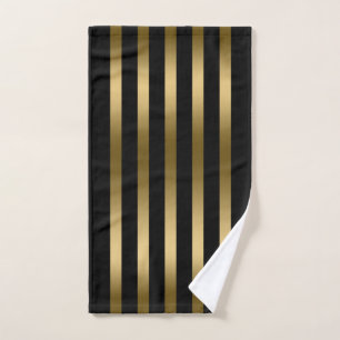 Patrón de rayas de negro y oro