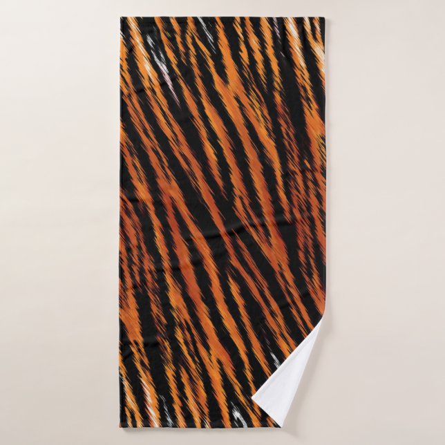 Patrón de rayas de tigre (Toalla de baño)
