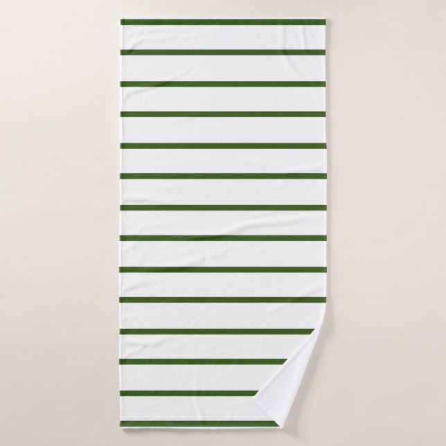 Patrón de rayas decorativas del bosque (Toalla de baño)