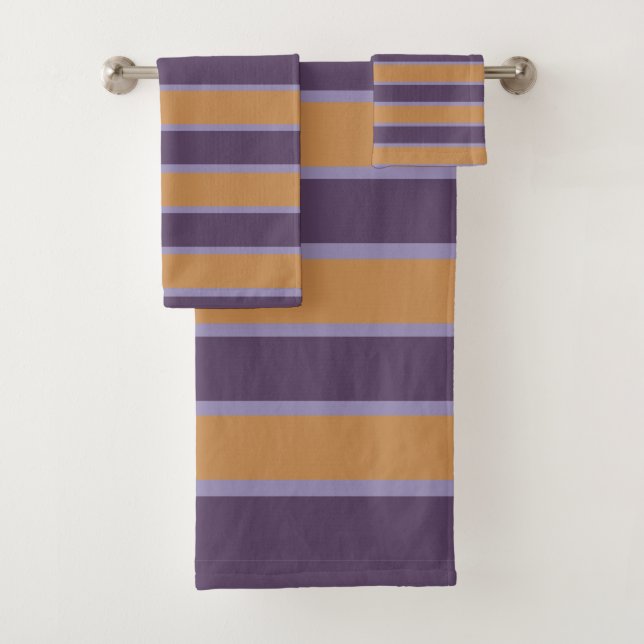 Patrón de rayas naranja morado (In situ)