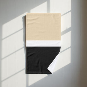 Patrón de rayas negro y beige elegante, moderno