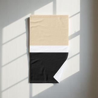 Patrón de rayas negro y beige elegante, moderno