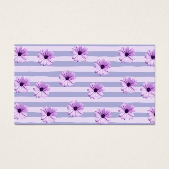 Patrón de rayas pastel con daisies (Frente)