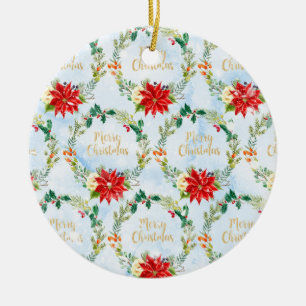 Patrón de regalo de navidad de decoración de navid