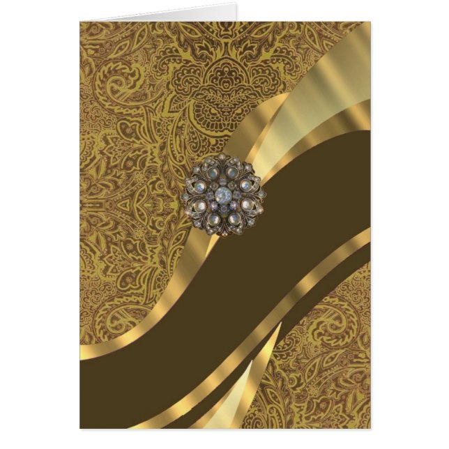 Patrón de remolino marrón dorado (Frente)