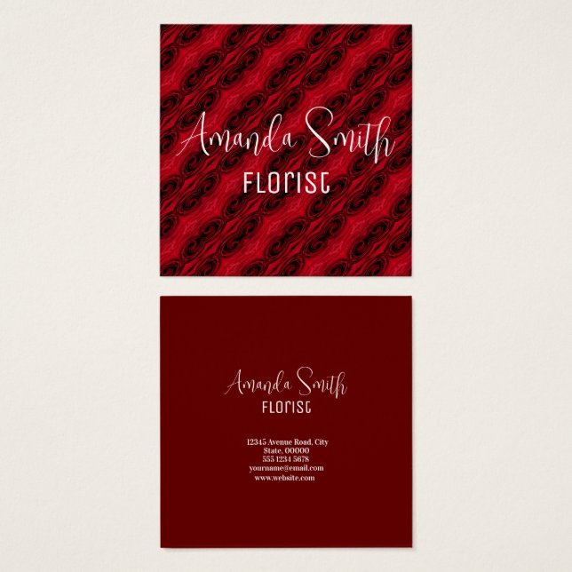 patrón de rosas rojas (Anverso y reverso)