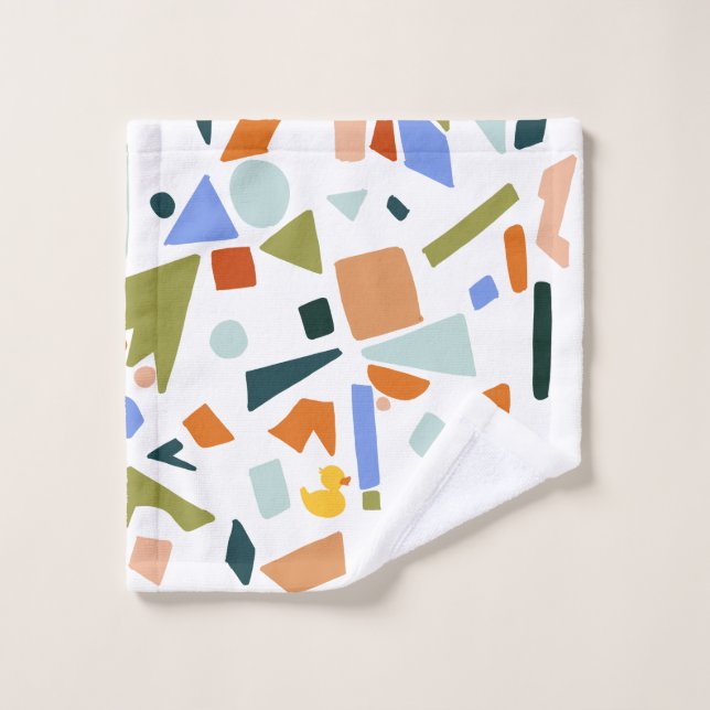 Patrón de Rubber Ducky Terrazo (Toallita)