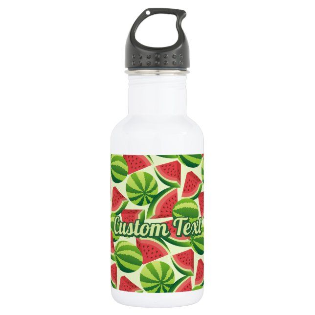 Patrón de sandía Botella de agua de acero inoxidab (Anverso)