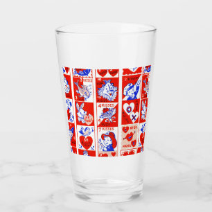 Patrón de sello vintage de San Valentín de los año