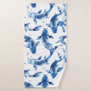 Patrón de shibori de índigo
