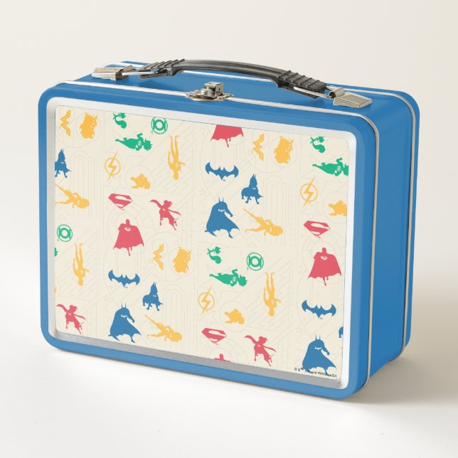 Patrón de silueta de la Liga de SuperMascotas y Ju (Anverso)