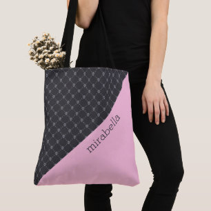 Patrón de Skulls Monogramado Bolsa de Tote