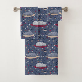 Patrón de sueños de gatos sensacionalistas y acoge