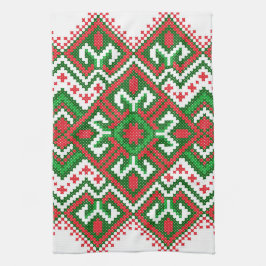 Patrón de suéter feo Toalla de Navidad festivo