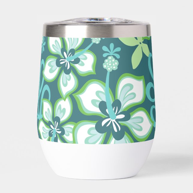 PATRÓN DE SURF DE JUNGLE EN COMBO VERDE AZULADO (Frente)