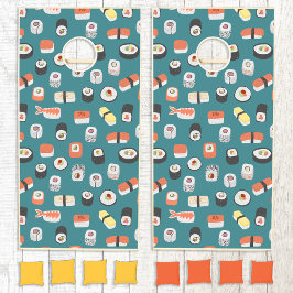 Patrón de sushi japonés divertido