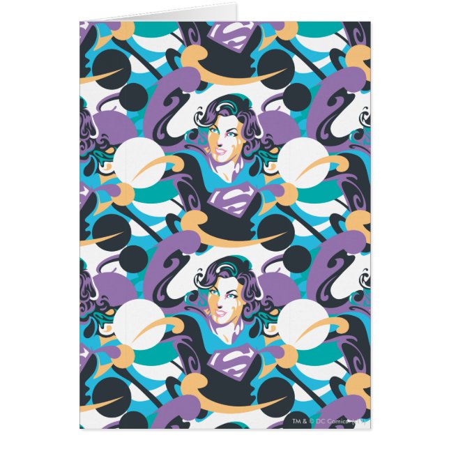 Patrón de Swirls Splash Splash de superchica 5 (Frente)