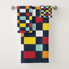 Patrón de tablero de ajedrez colorido